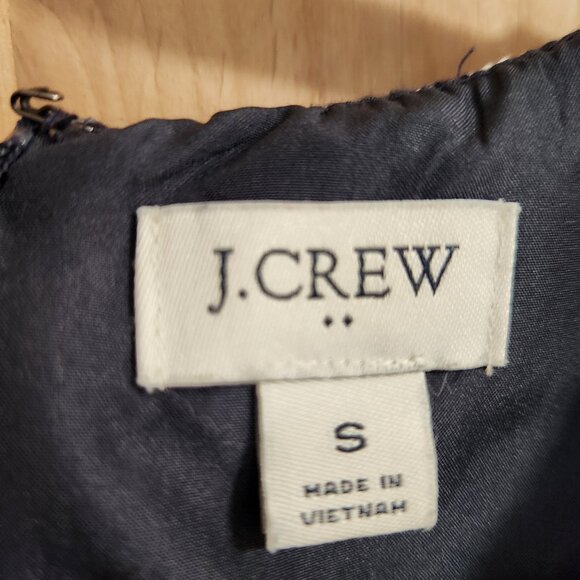 J Crew Tweed Navy White Top Shirt Small - Picture 3 of 5